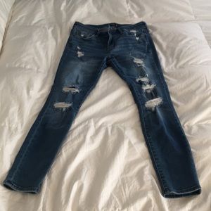 A&F Harper Skinny Ripped Jeans - 6